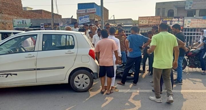Two injured in bike collision