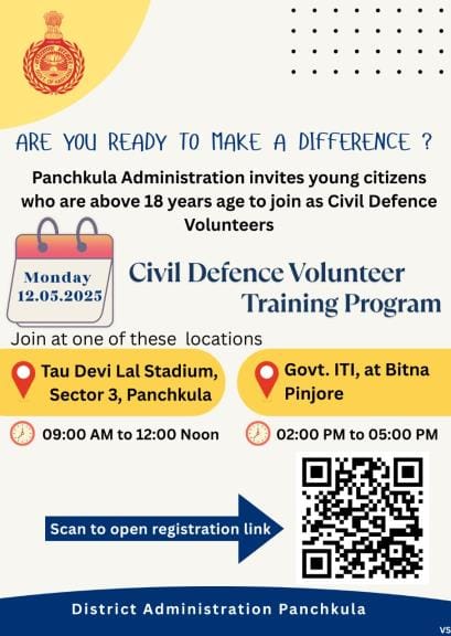 Training for civil defence volunteers begins today