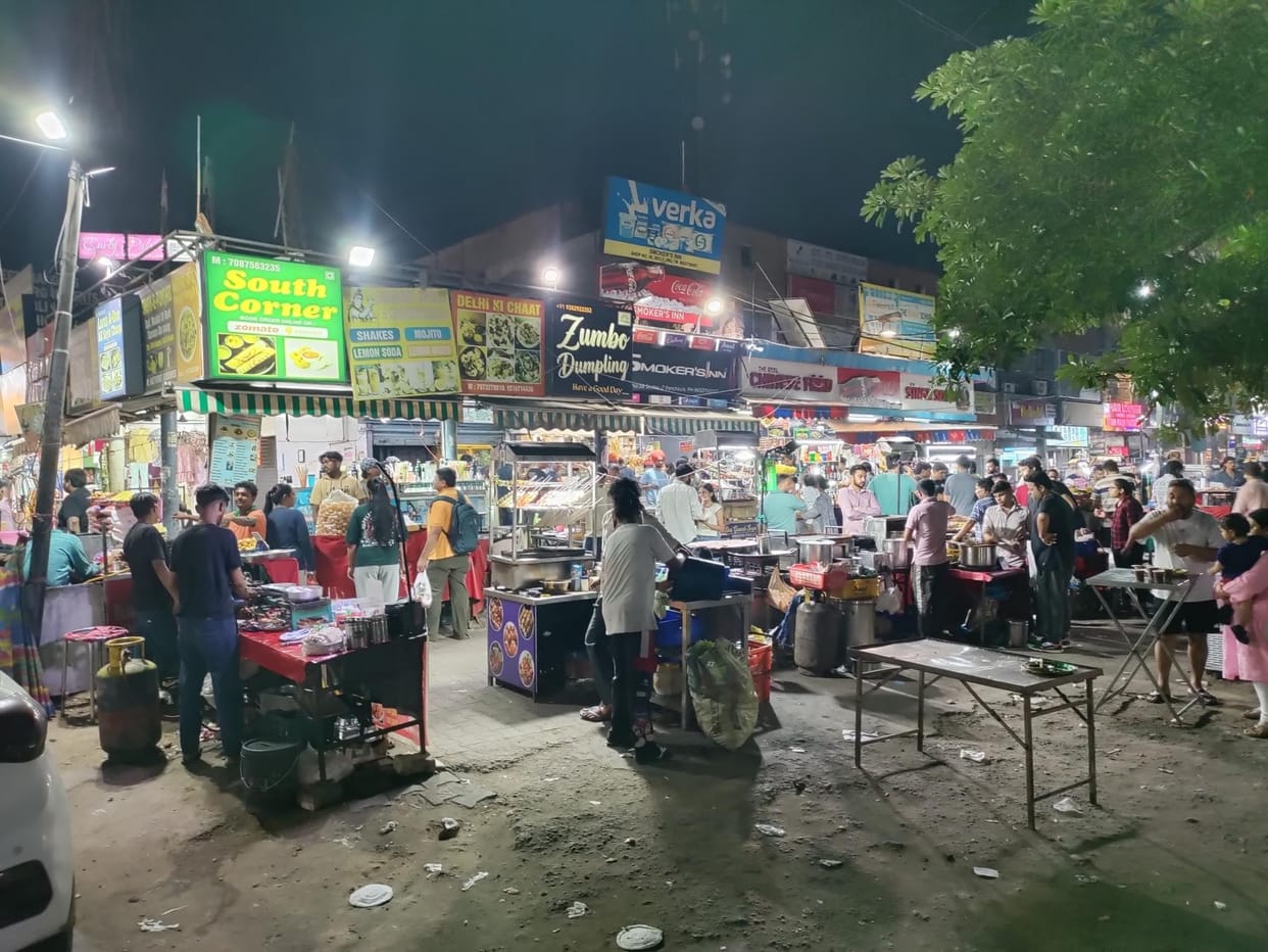 When the situation became normal, the markets were bustling, street lights remained off