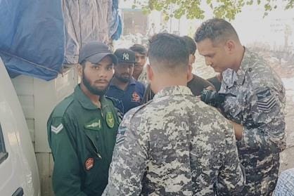 Stole Air Force uniform, caught consuming drugs while wearing it, accomplice also arrested