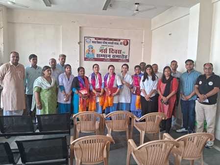 Bharat Vikas Parishad Bhagwati branch organized felicitation ceremony on Nurses Day