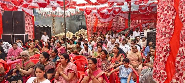 The foundation stone of Shwetambar Jain Sthanak was laid in Bamnauli