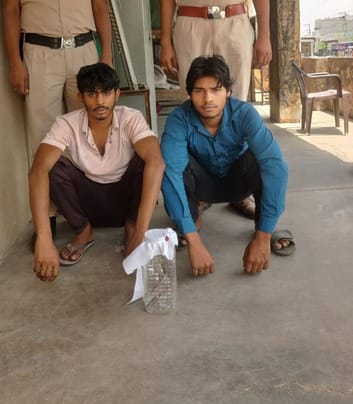 Two accused arrested for possessing illegal weapons