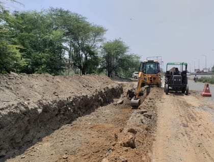Construction of foot overbridge started on NH-48