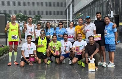 Runner Gulab Singh became overall winner and won gold medal in 10.5 km race.