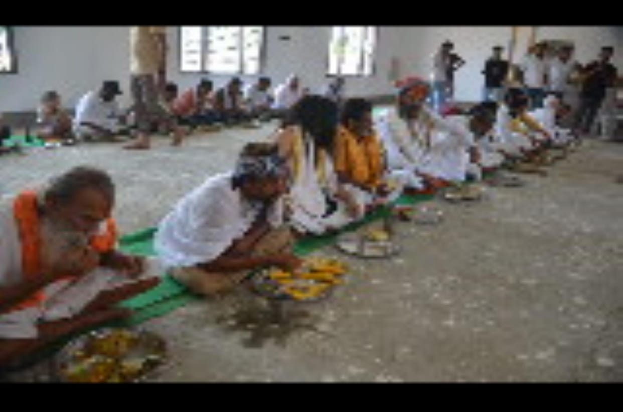 The three-day program concluded with a feast on the birth anniversary of Narasimha