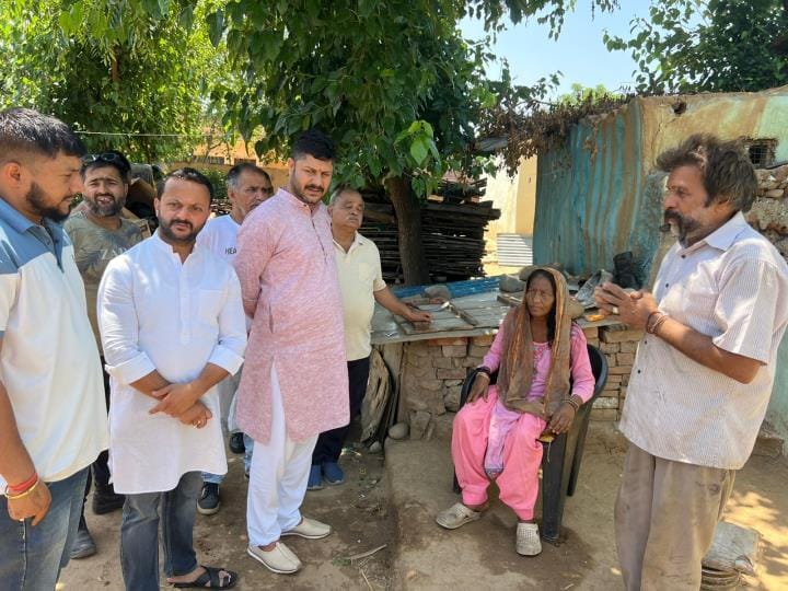 Congress Leader Visit Villages