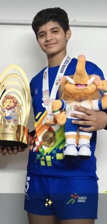 Sweety won the gold medal in the National Kabaddi