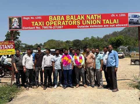 Lucky Sharma became the head of Baba Balak Nath Taxi Union