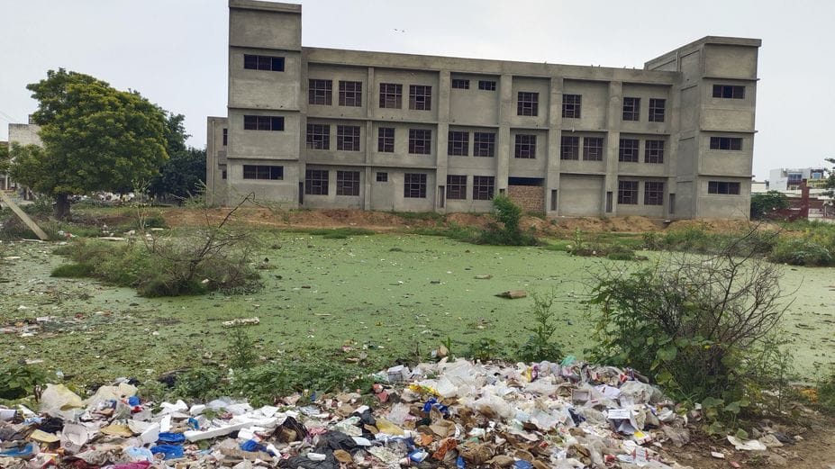 Construction of Satnali's community health center stuck due to lack of budget