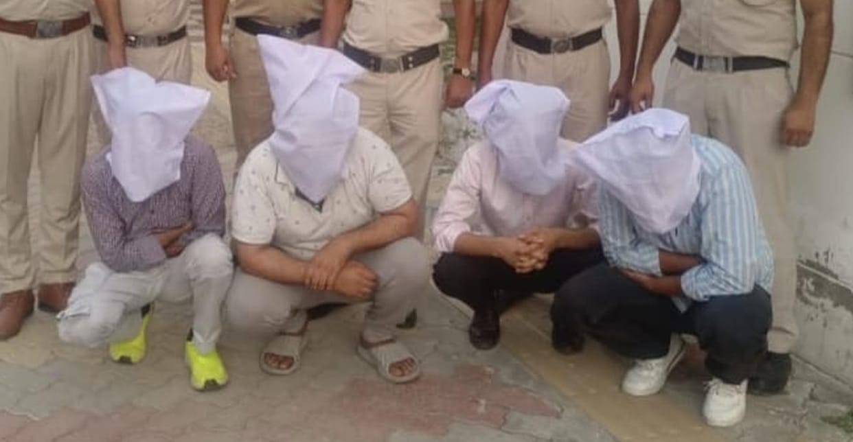 Police recovered 5 kg 443 grams of gold and Rs 4.50 lakh cash from five accused