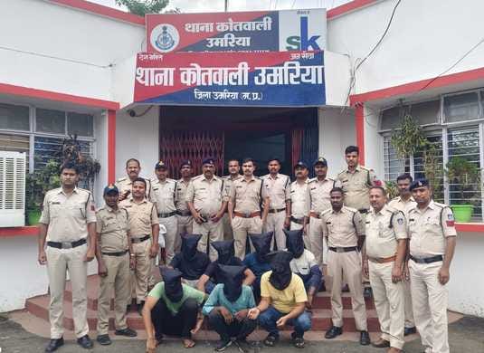 Umaria police solved the robbery case, all seven accused arrested