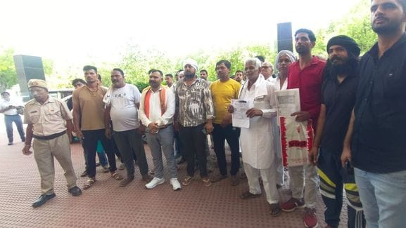 Demonstration of villagers against administrative occupation of land