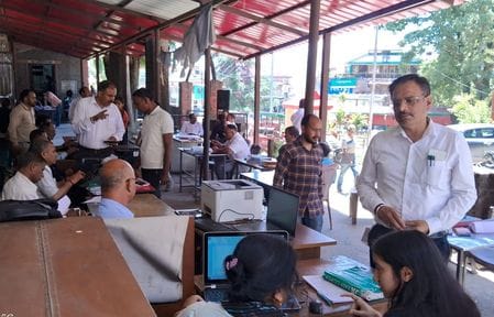 Revenue department work affected, people returning empty handed