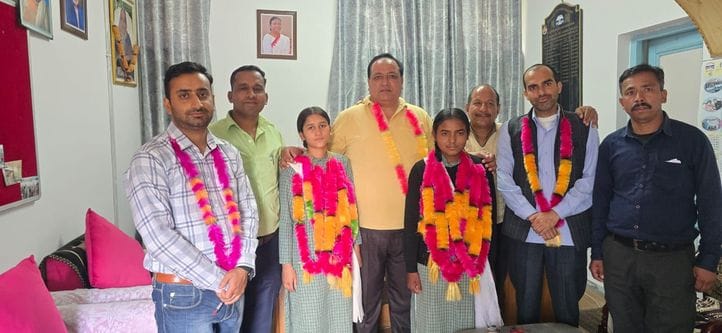 Parul got first position in Taklech School