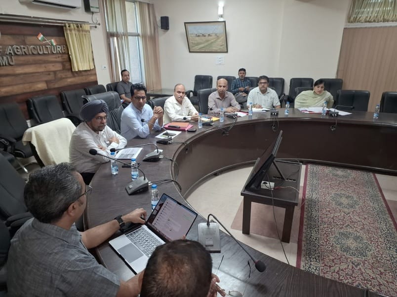 jammu, agriculture, meeting, order