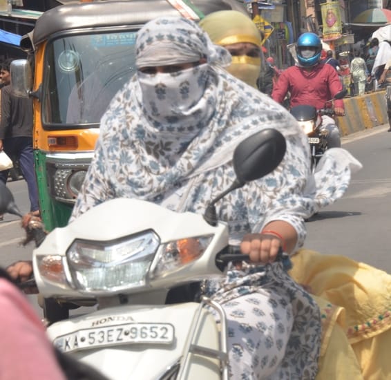 The temperature increased by two degrees Celsius due to hot winds