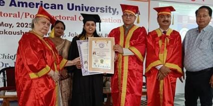 Bargarh's Tanya gets honorary doctorate degree