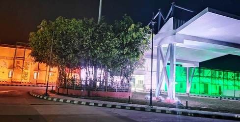 Mailani and Gola railway stations lit up in honor of the brave soldiers