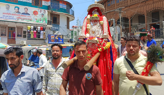 Mother Chamunda, the revered goddess of Drang, left for Tungal