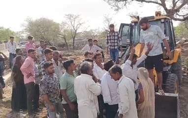चितौड़गढ़ जिले के निंबाहेड़ा क्षेत्र में जमीन विवाद।