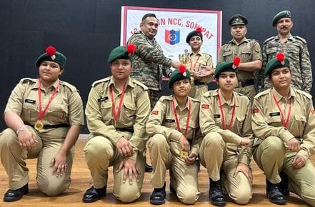 Cadets won gold medal in group dance, honored