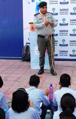 The trainee students performed many astonishing feats