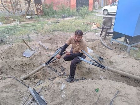 8 colonies lost electricity due to blast in underground cable