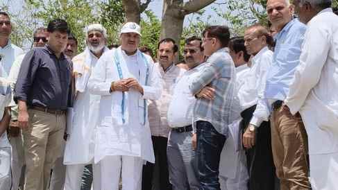 MLA Laxman Yadav inspected Masani Barrage