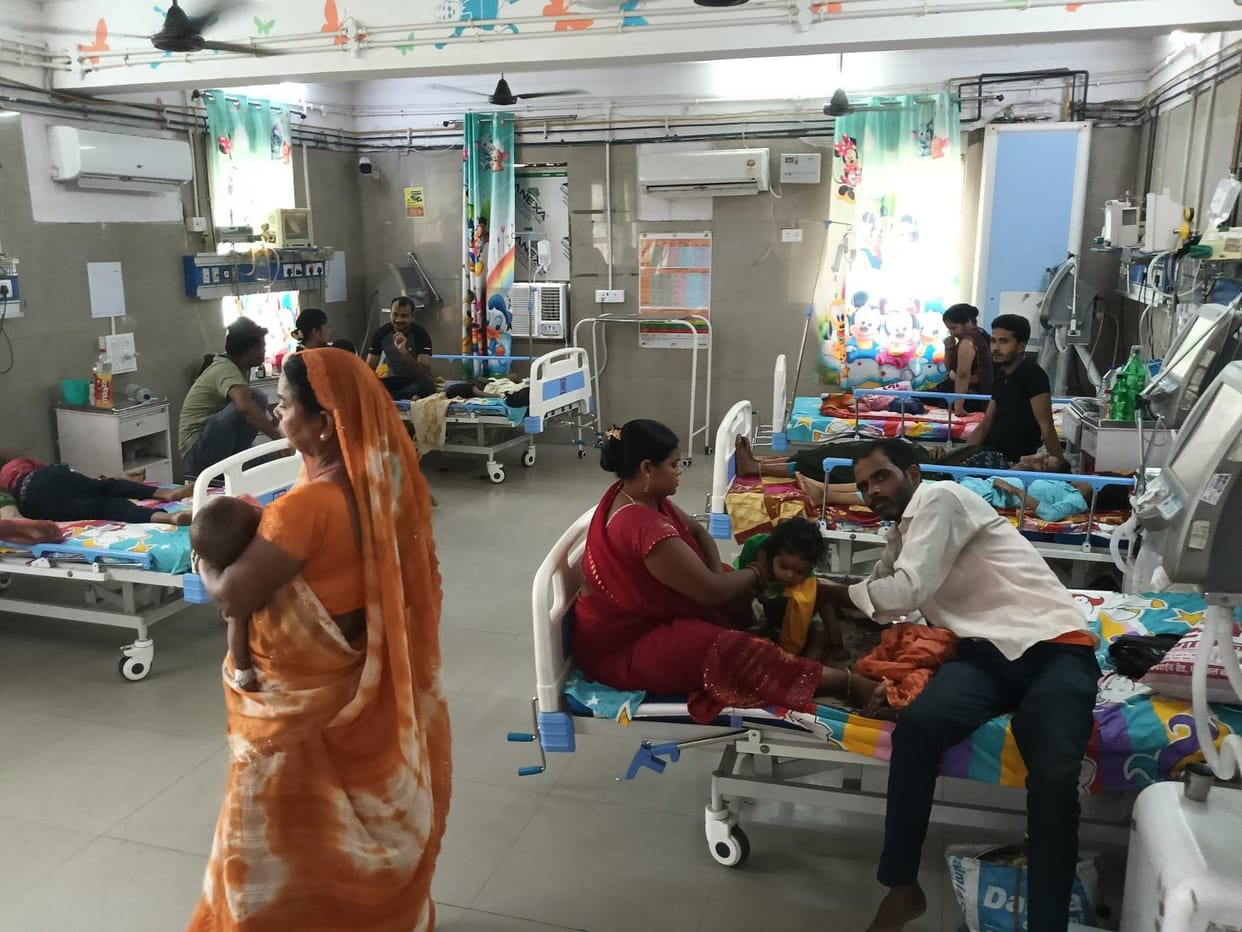 Infectious disease ward is full... 38 patients admitted on 26 beds