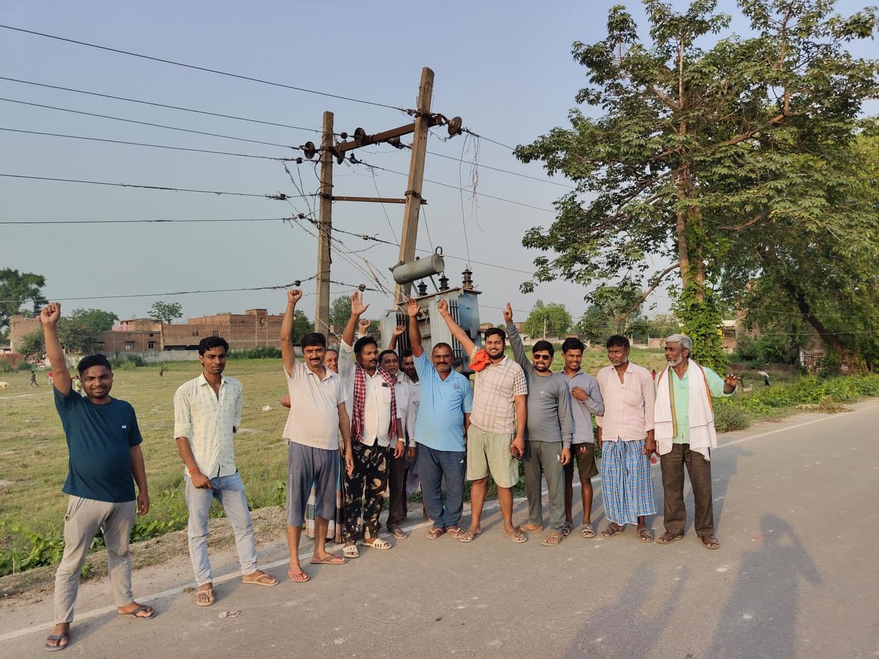 Villagers got angry over power cuts and staged a protest