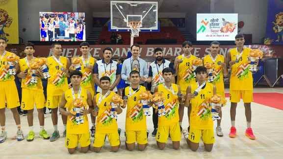 Jaisalmer News: Khelo India National Youth Games 2025, Rajasthan won silver medal in basketball