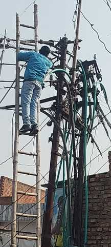 Fire in the bunch cable, three hundred consumers lost power for one hour