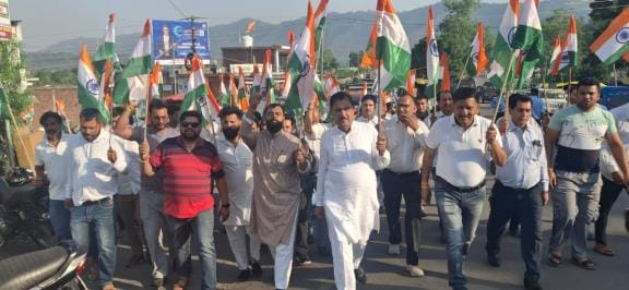 BJP took out a tricolor march on the success of Operation Sindoor