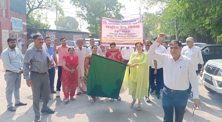 Health workers took out awareness rally on National Dengue Day