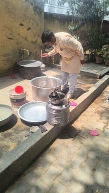 Quality of mid day meal checked in government school Teha