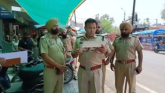 Moga police conducted Operation Kaso in different places of Moga