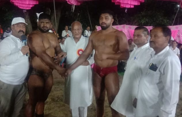 Shanveer wrestler won big prize in Jarpal Panjpiri fair