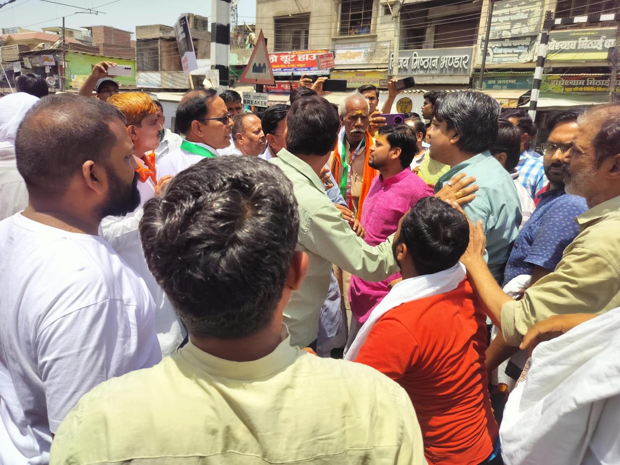 BJP members are divided in Tiranga Yatra