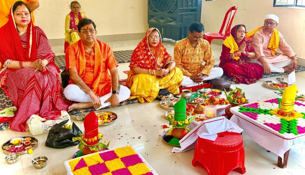 Pushpadhivas ritual took place in Chitragupt Dham temple