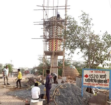 A home for three thousand birds is being built in Bhidtana