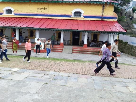 640 students appeared for the exam to become officers in Almora, 357 were absent