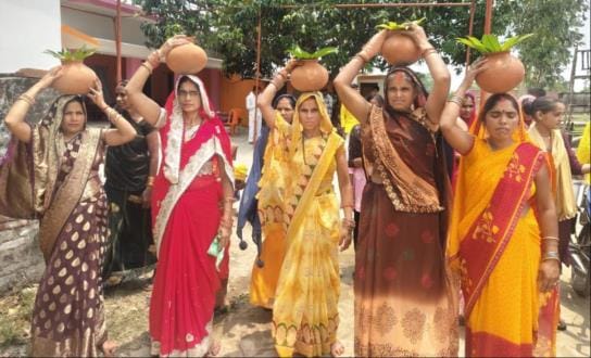 Srimad Bhagwat Katha's completion amidst chanting of mantras