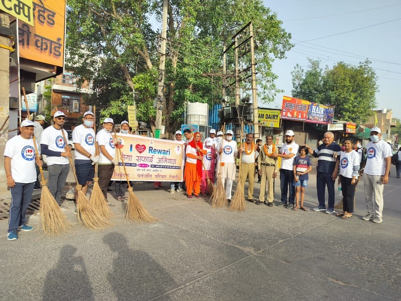 Cleanliness in Sati Colony under mega cleanliness campaign