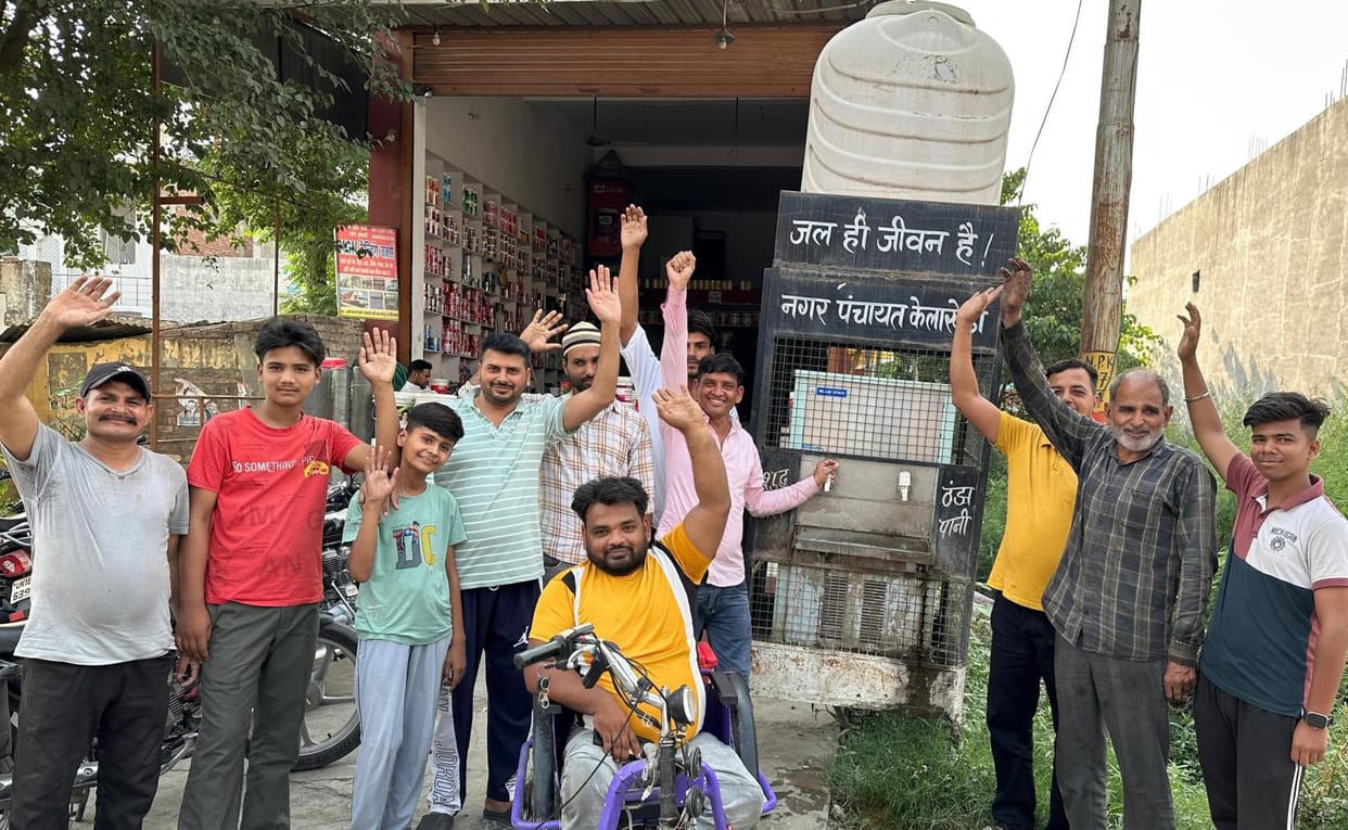 Protest Over Water Cooler
