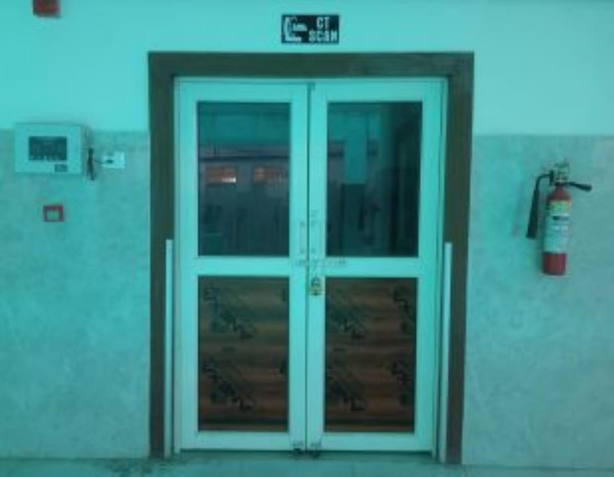 CT scan machine locked in absence of technician