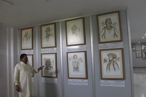 A unique museum of blood-made photographs set up in Vatsalya Gram, watered with blood