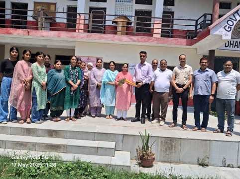 Girls took training in sewing and embroidery in Dhaneta