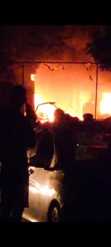 Rajsamand: Electric equipment and readymade clothes burnt to ashes due to huge fire in shops, loss of lakhs