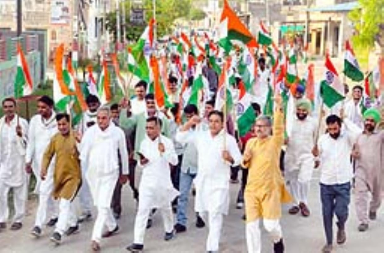 Tiranga Yatra taken out on the success of Operation Sindoor in Goriwala